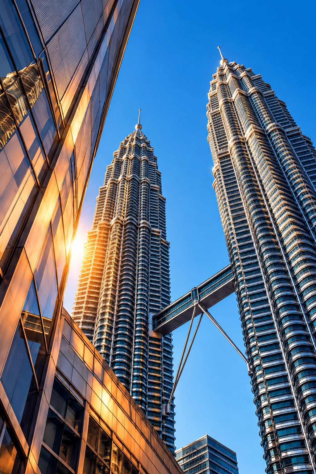 Conceptual architectural artwork of the Kuala Lumpur skyline, Malaysia